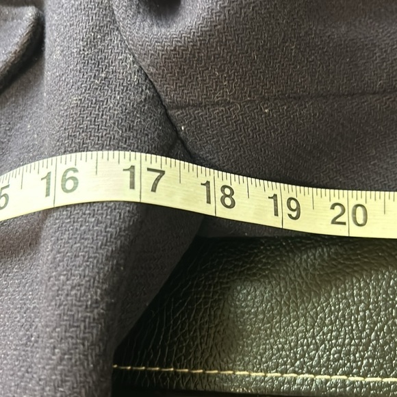 J Crew Stadium Cloth by Nello Gori Wool Blend Classic Pea Coat Navy Blue Sz 0 - Picture 12 of 13